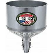 Behrens GTF 123 Galvanized Steel Lock On 8 Quart Tractor Funnel - Quantity of 5