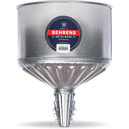 Behrens GTF-123 Lock On Tractor Funnel with Screen, 8-Qt Capacity, Steel