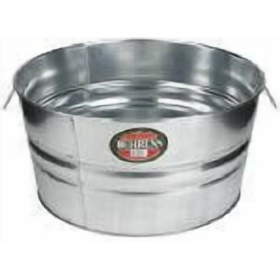 Behrens High Grade Steel 1GS 11 Gal Silver Galvanized Steel Round Tub