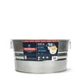 thumbnail image 1 of Behrens High Grade Steel 2GS 15 Gal Silver Galvanized Steel Round Tub, 1 of 3