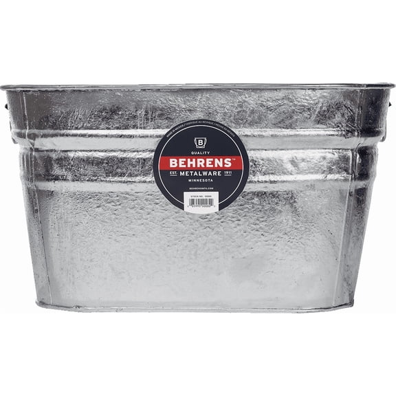 Behrens Product - Behrens Hot-Dipped Steel Utility Tub - Pack of 24