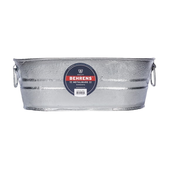 Behrens Hot-Dipped Steel Utility Tub - Pack of 3