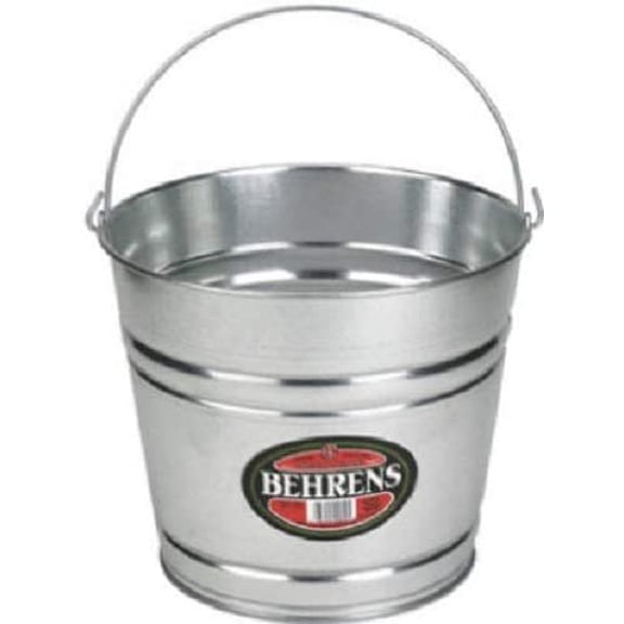 Behrens 10 qt. Galvanized Pail Gray