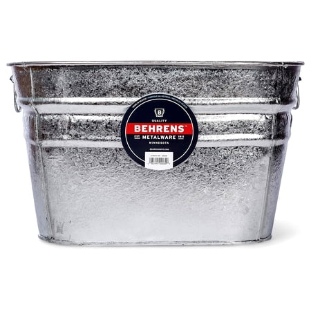 Behrens Manufacturing 17301 12 gal Hot Dipped Zinc Steel Square Tub