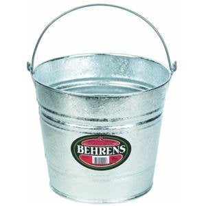 Behrens 10 qt. Galvanized Pail Gray