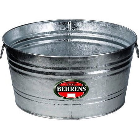 Behrens Mfg Behrens Mfg 3 Galvanized Round Tub ~ 17 Gallons
