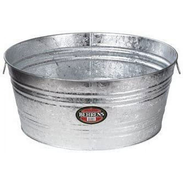 Behrens Tub 14 Gal Round Galvanized