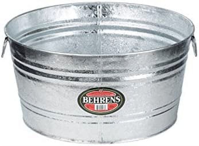 Behrens Tub 9 Gal Round Galvanized