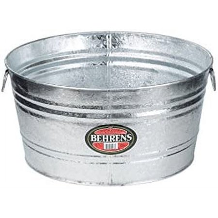 Behrens Tub 9 Gal Round Galvanized
