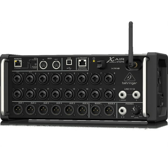 Behringer 18 Channel 12 Bus Digital Mixer with Preamps, 13" x 6" x 5.50"