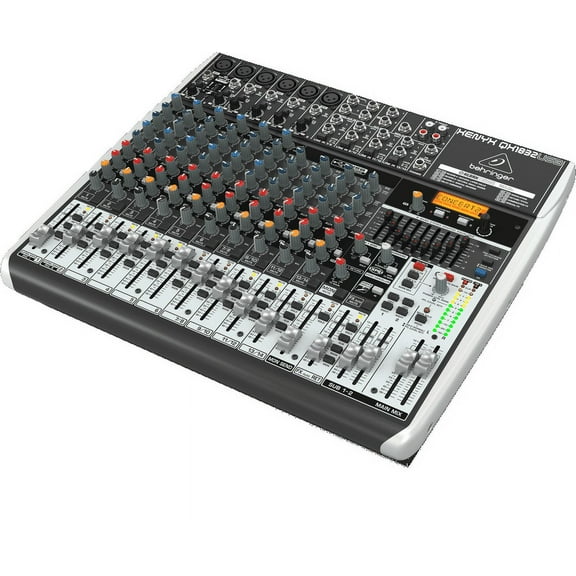 Behringer 18-Input 3/2-Bus USB Mixer with XENYX Mic Preamps & Compressors, 18" x 6" x 21"