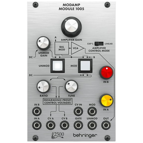 Behringer Legendary 2500 Series 1005 Modamp Ring Modulator and VCA Module for Eurorack