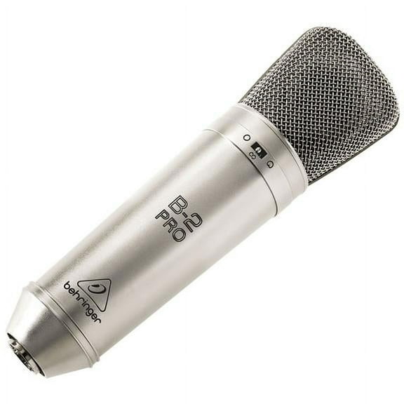 Behringer B-2 PRO Gold-Sputtered Large Dual-Diaphragm Studio Condenser Microphone w/ Traktion 4 Audio Software