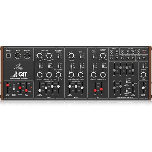 Behringer CAT Legendary Paraphonic Analog Synthesizer with Dual VCOs