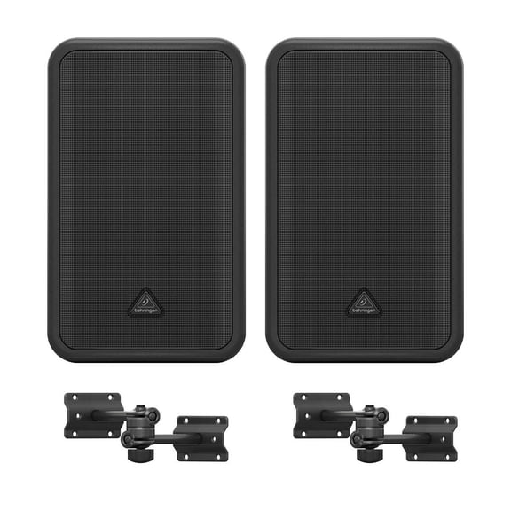 Behringer CE500D 100W Active Commercial Installed Sound Speaker, 2-Pack