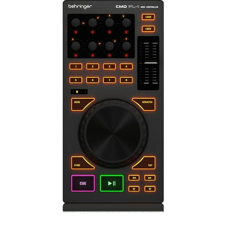 Behringer CMD PL-1 Deck-Based MIDI Module w/ 4" Touch-Sensitive Platter, Deck Switching & Effects Control