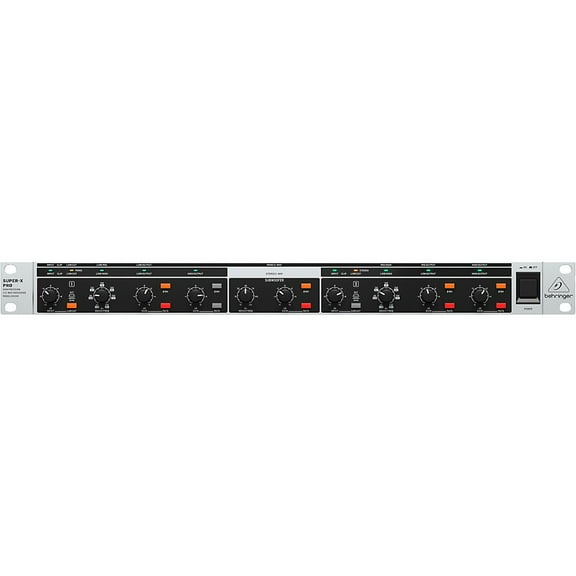 Behringer SUPER-X PRO CX2310 V2 High-Precision Stereo 2-Way/Mono 3-Way Crossover with Subwoofer Output