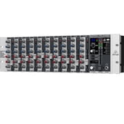 Behringer EURORACK PRO RX1202FX Premium 12-Input Mic / Line Rack Mixer w / XENYX Mic Preamplifiers و EQs البريطانية ومعالج Multi-FX