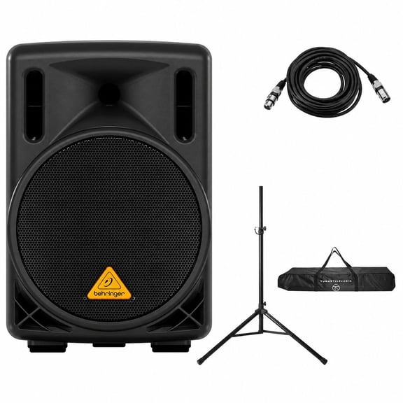Behringer Eurolive B208D 8" 200W Powered PA Speaker, w/Stand,25' XLR Cable