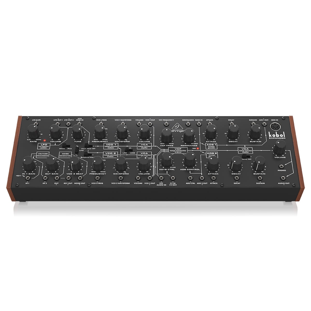 Behringer Kobol Expander Analog Semi-Modular Synthesizer with 2 VCOs