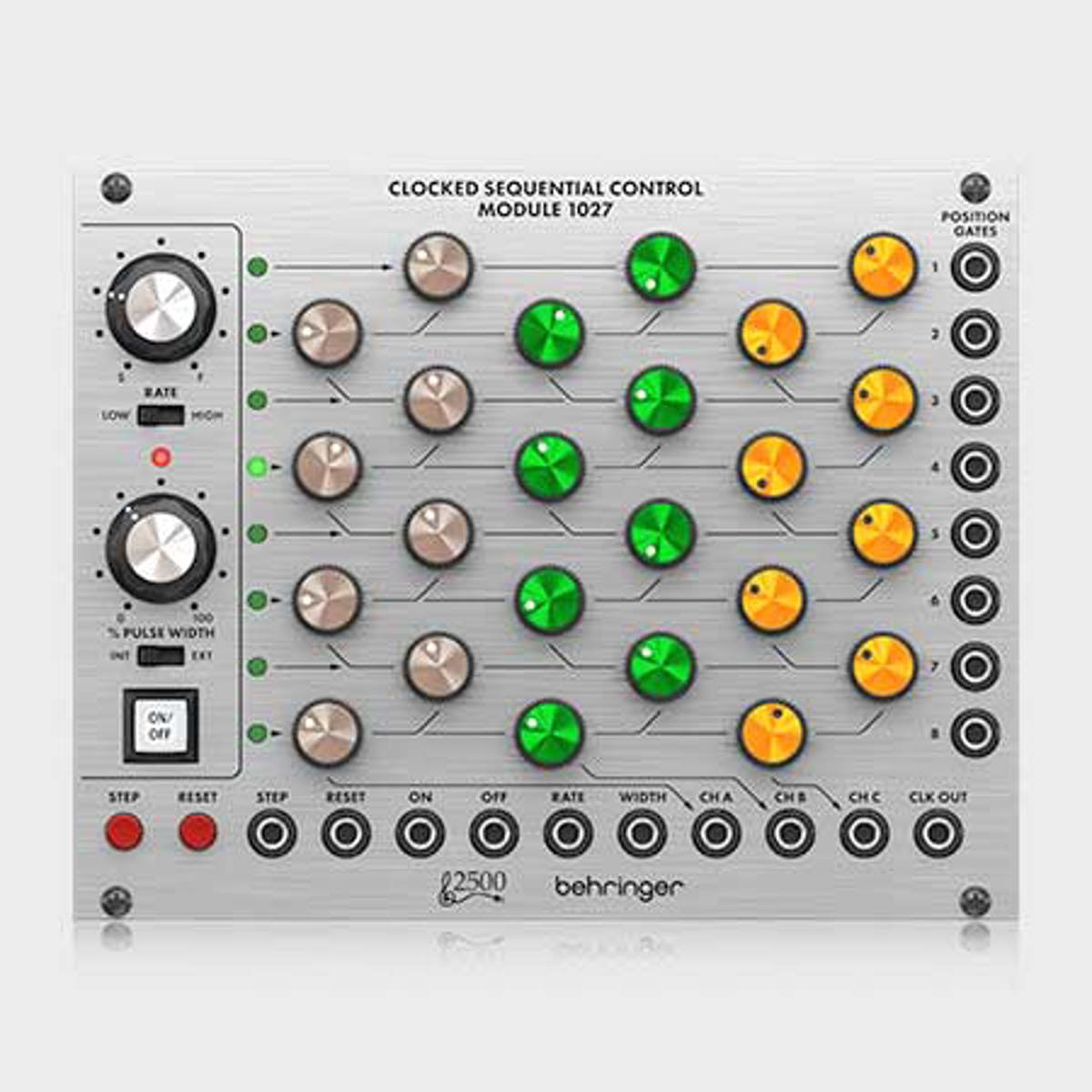 Step Sequencer Module Behringer Legendary 2500 Series 1027 Clocked Sequential Control Module ...