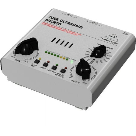 Behringer MIC200 Audiophile Vacuum Tube Preamplifier with Preamp Modeling Technology