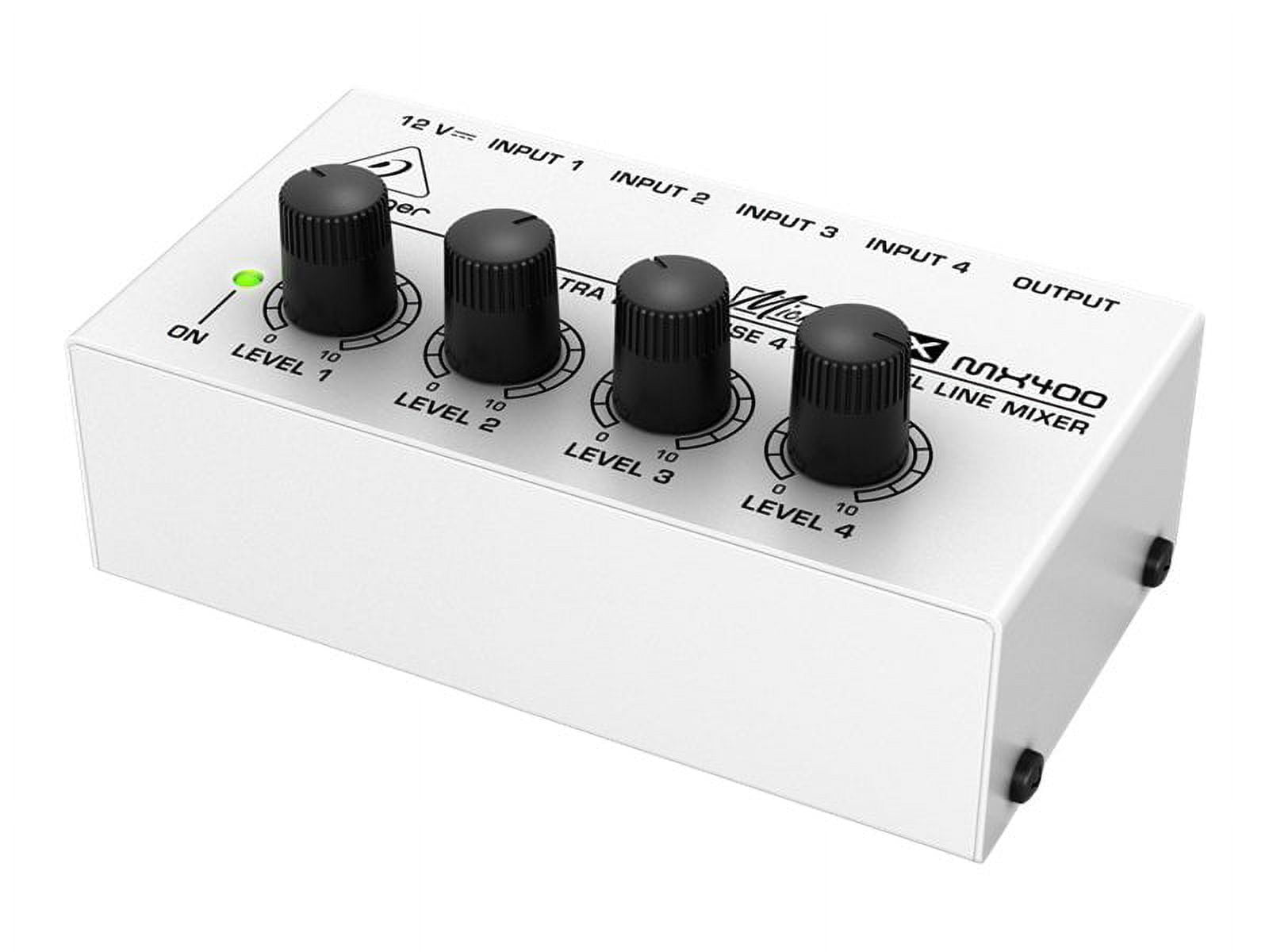 Behringer MICROMIX MX400 - Analog mixer - 4-channel - Walmart.com