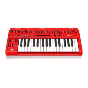 Behringer MS-1-RD 32-Key Analog Monophonic Synthesizer with 32-Step Sequencer, Red