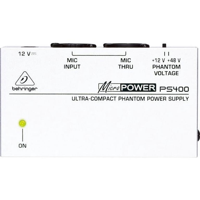 PS400 MICROPOWER Behringer fantoomvoedingsadapter - Microfoons