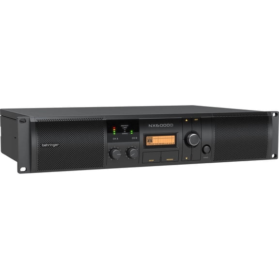 Behringer NX6000D Ultra-Lightweight 6000-Watt Class-D Power Amplifier with DSP Control and SmartSense Loudspeaker Impedance Compensation