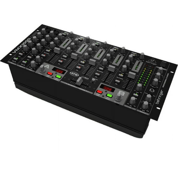 Behringer PRO MIXER VMX1000USB Professional 7-Channel Rack-Mount DJ Mixer w/ USB/Audio Interface, BPM Counter & VCA Control