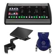 Behringer Powerplay 16 P16-M 16-Channel Digital Personal Mixer, Bundle with Mounting Bracket + H&A XLR Cable