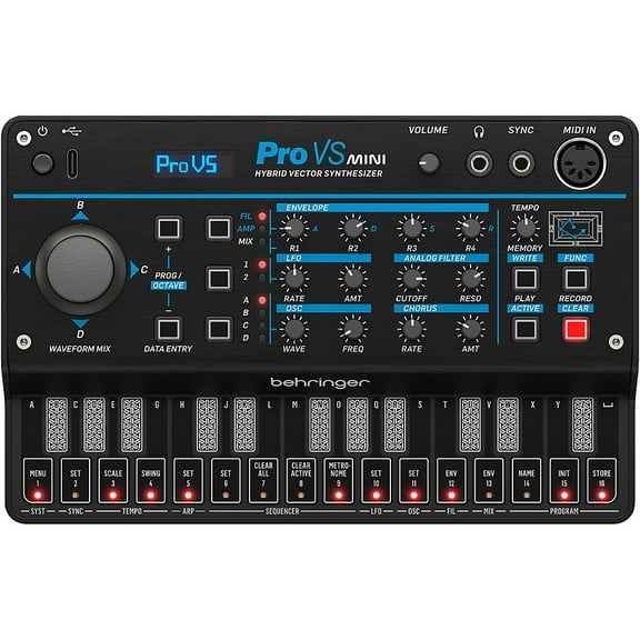 Behringer Pro VS Mini Hybrid Vector Synthesizer, Black, 0722-ABF86-001