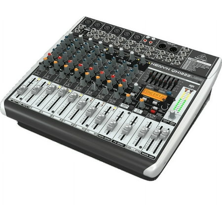 Behringer QX1222USB 12-Input 2/2-Bus USB Audio Interface Mixer w/ XENYX Mic Preamps, Compressors & Multi-FX