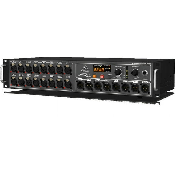 Behringer S16 I/O Box with 16 Remote-Controllable MIDAS Preamps, 8 Outputs & AES50 Networking featuring KLARK TEKNIK SuperMac Technology