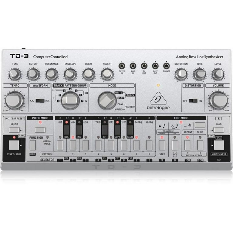 behringer td-3 computer controlled 美品 Behringer TD-3 Analog Bass Line Synthesizer with VCO/VCF, 16