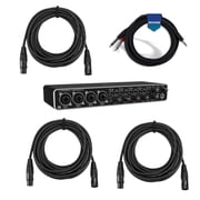 Behringer U-PHORIA UMC404HD USB 2.0 Audio/MIDI Interface, Bundle with Cable Pack