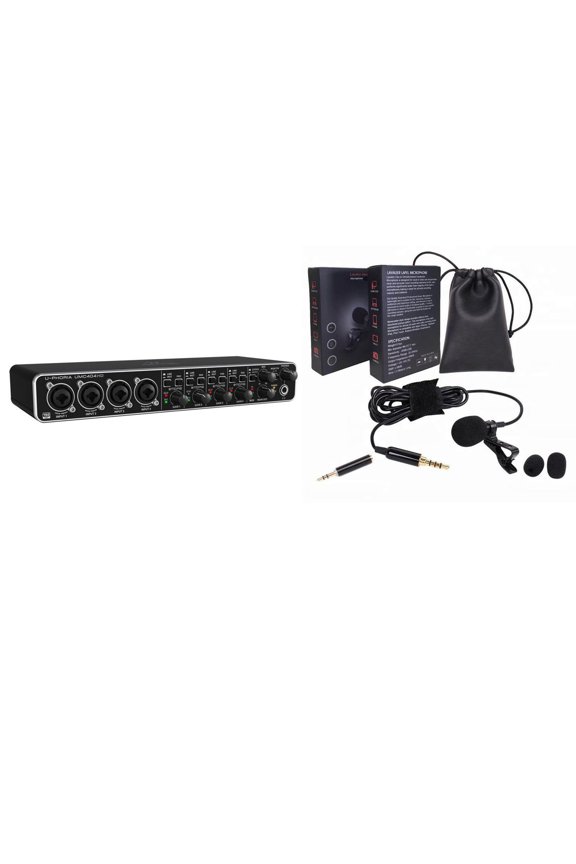 U-PHORIA UMC404HD USB 2.0 Audio/MIDI Interface - Bundle with Stony Edge Lavalier Microphone