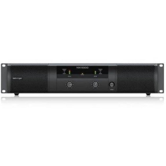 Behringer USA NX1000 1000W Ultra-Lightweight 2 Channel Classd Power Amplifier with Smartsense