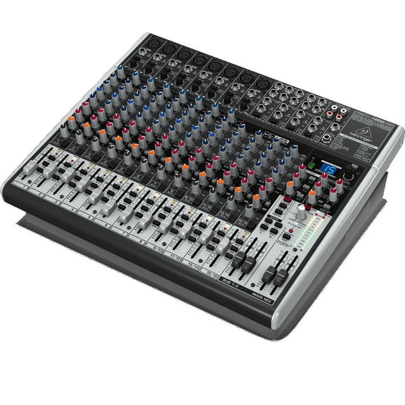 Behringer X2222USB 22-Input 4/2-Bus Mixer USB Audio Interface w/ XENYX Mic Preamps, Compressors, British EQs, 24-Bit Multi-FX Processor