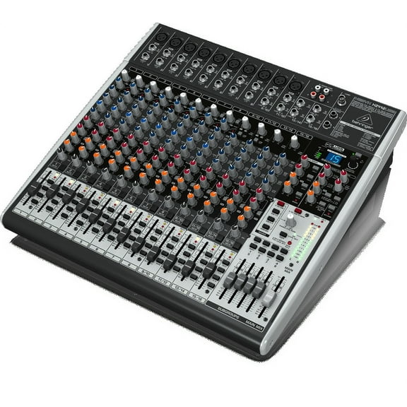 Behringer X2442USB 24-Input 4/2-Bus Mixer USB Audio Interface w/ XENYX Mic Preamps, Compressors, British EQs, 24-Bit Multi-FX Processor