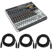 Behringer Xenyx QX1832USB Premium 18-Input 3/2-Bus Mixer with 3x XLR Cables