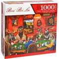 thumbnail image 1 of Bei Bi La Animals Deer Buck Playing Poker Jigsaw PUZZLE 1000 pieces 27"x20", 1 of 4