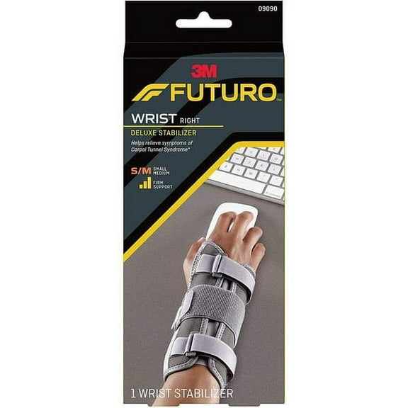 Futuro Wrist Stabilizer, Deluxe For Right Hand, Size: Small/Medium: 5.5 In To 7.5 In - 1 Ea