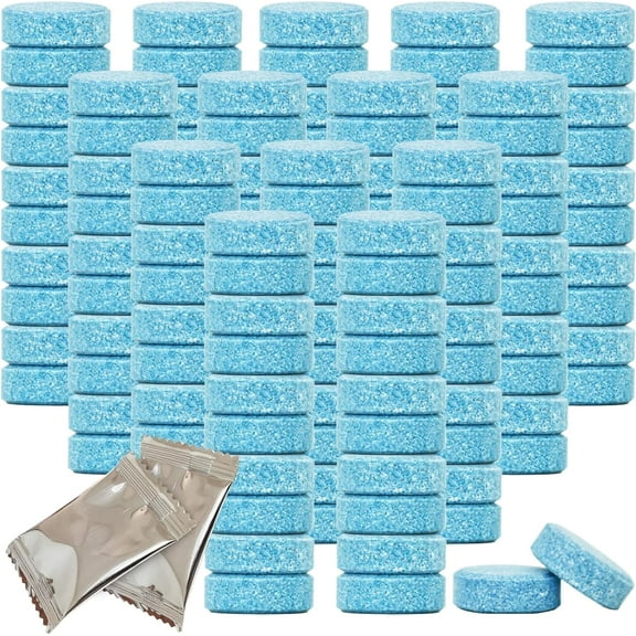 Beieverluck 400 Pieces Car Windshield Washer Fluid Concentrated Tablets Solid Windshield Effervescent Wiper Tablet for Car Room Kitchen Window Glass Cleaning
