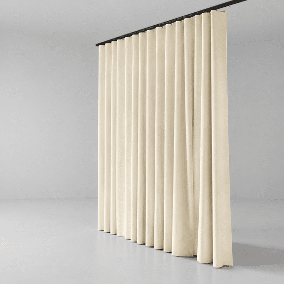 Beige 100"W x 84"L (Pack of 1) Room Divider Blackout Curtain Panel