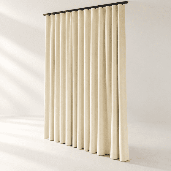 Beige 100"W x 84"L (Pack of 1) Room Divider Blackout Curtain Panel