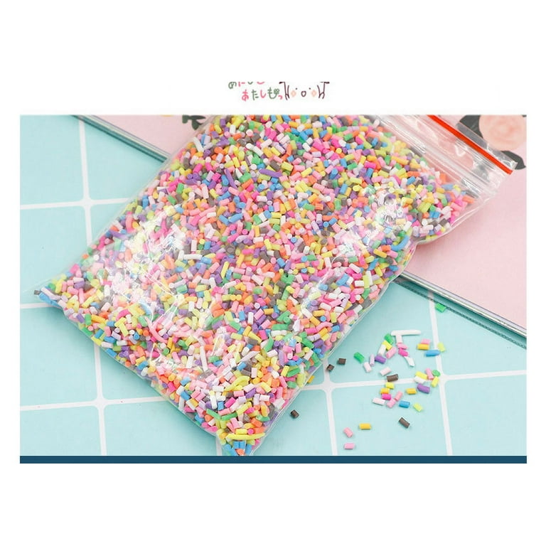 100g Clay Polymer DIY Fake Candy Sweets Sprinkle Sugar Decorations for Cake Fake Dessert Simulation Food Doll House, Other