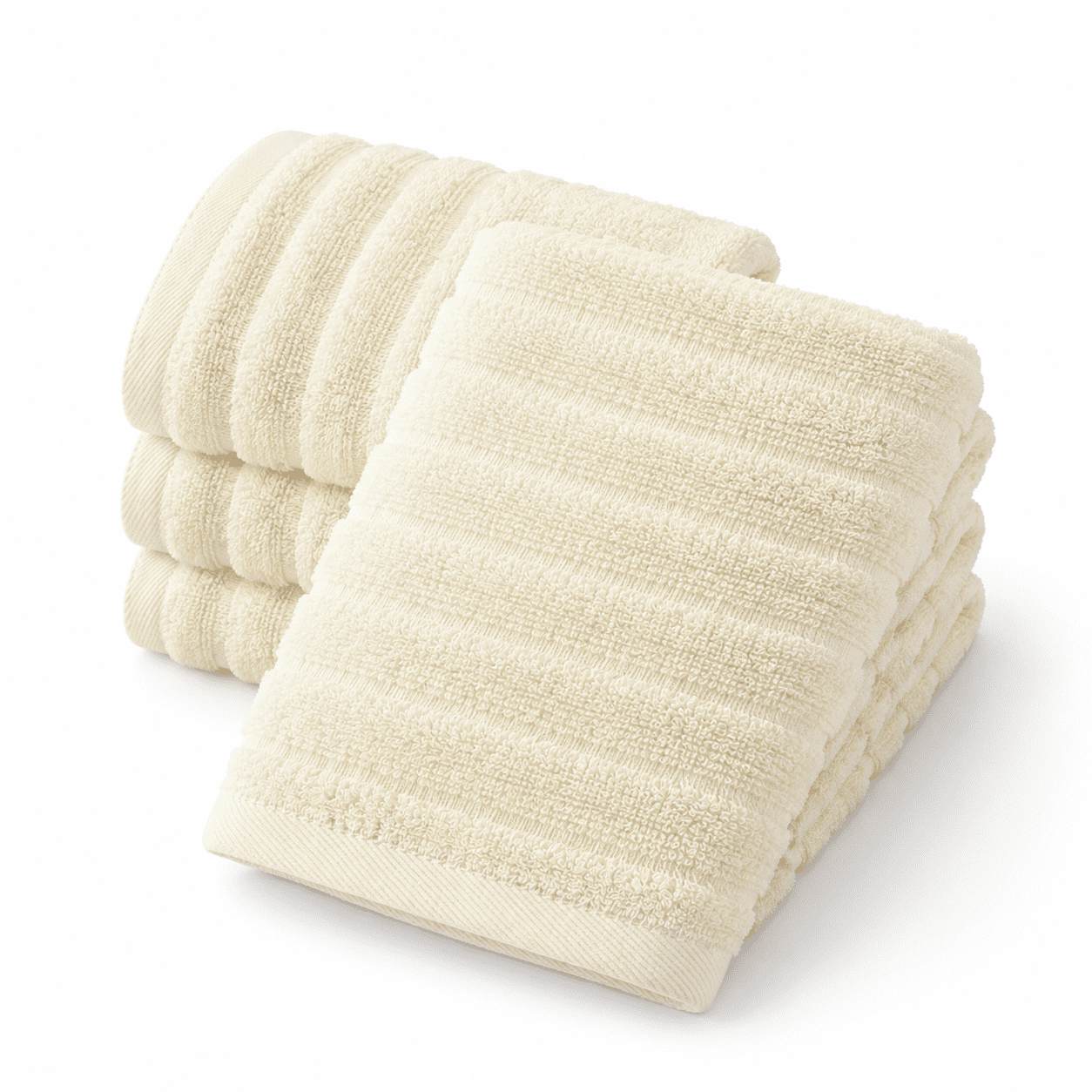 Hand On Ladder Beige 2-Piece Ladder Striped Cotton Hand Towel Set, 13 x 29 Inch ...