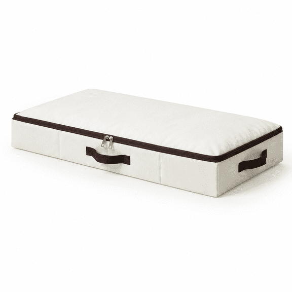 Beige 29.5" x 15" x 4" Low Profile Underbed Storage Container